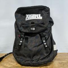 即発送【人気コラボ】X-girl × New Era リュック　ロゴ　黒　希少 NEW ERA レディース リュック 22L ニューエラ X-girl エックス