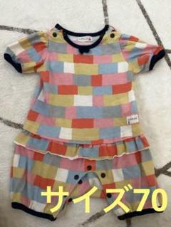 カラフルロンパース 70 二枚セット