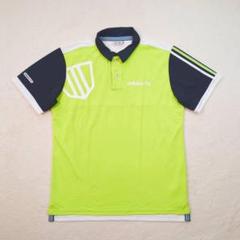 adidas GOLF ライムグリーン ネイビー ポロシャツ O/XG