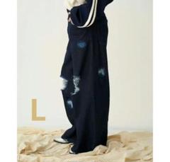 GIDEAL. clash lamé denim pants indigo 3 - メルカリ