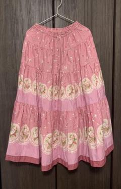 ピンクハウス　ピコフリルが可愛いピンクの薔薇のスカート 2025年最新】PINK HOUSE レディース ロングスカートの人気