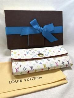 Louis Vuitton 二つ折り財布 ブラック/マルチカラー 新着 ルイ・ヴィトン × 村上隆 - モノグラム・マルチカラー