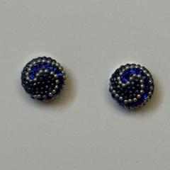 色彩豊か＊ヴィンテージメキシコシルバーピアス 【J853】