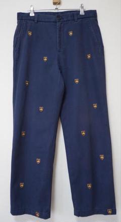 Brooks Brothers 総柄　チノパン　ネイビー　w32