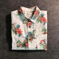 【ヴィンテージ】ハイビスカス＆パイナップル アロハシャツ 古着usedTSM12