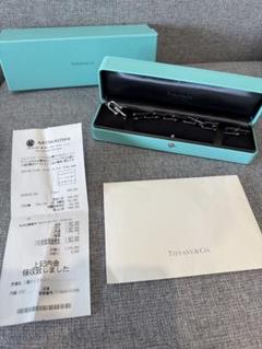 【新品未使用】Tiffany ラージリンクブレスレットチタン＆ホワイトゴールド