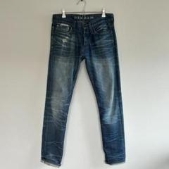 DENHAM（デンハム）“330着限定モデル”　グランジ加工デニムパンツ赤耳29 DENHAM（デンハム）“330着限定モデル”グランジ加工デニムパンツ