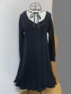 axes femme ニット　ワンピース　黒