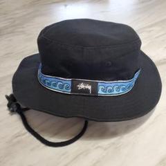 美品】stussy × KAVU コラボ ストラップバケットハット 黒