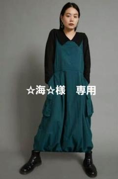 HeRIN.CYE へリンドットサイ　エプロンジャンパースカートナイロン HeRIN.CYEヘリンドットサイ エプロン風ナイロンスカート