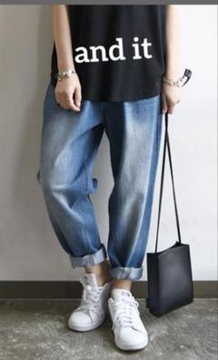 【and it】レディース　デニム　パンツ　Lサイズのサムネイル