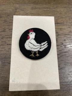 値下げ*にわとり くるみボタン ヘアゴム