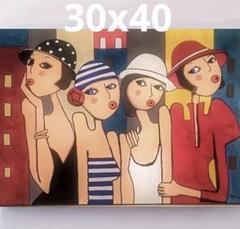 ダイヤモンドアート　キット　女性　絵画　ペイント　ビーズアート　一式　しセット