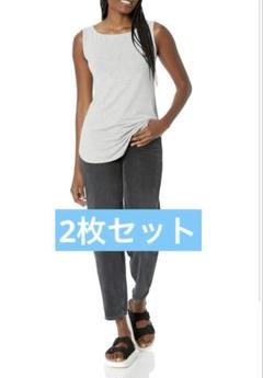 マルチパック タンクトップ ボートネック ジャージー素材 レディース
