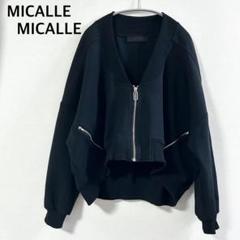 匿名発送　美品　ミカーレミカーレ　レーススリーブトレーナー　ブラック　フリー bmtwスーパーストレッチTシャツ ハーフスリーブ2 M