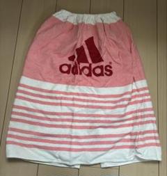新品 adidas ストライプ ラップタオル ピンク
