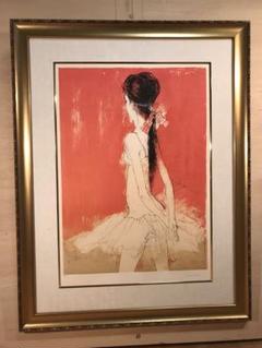 ジャンセン、モデル、高級希少画集画、版上サイン入 新品額付