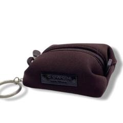 希少　未使用　COACH コーチ　ブラック　コインケース　キーリング　ナイロン コーチ COACH 財布 レディース キーケース キーリング コイン