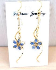 408②# ピアス ハンドメイド フラワー レジン 桜 夏ピアス