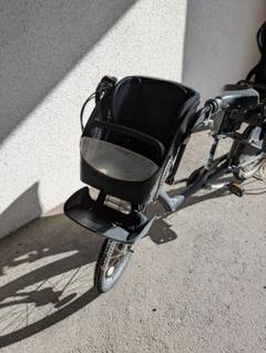 (香川県高松市　直接引取限定)自転車 チャイルドシート2つ付き 黒 香川県高松市直接引取限定)自転車 チャイルドシート2つ付き 黒