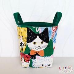 ハンドメイド 布小物入れ 持ち手付き布バスケット KOKKAパワフル