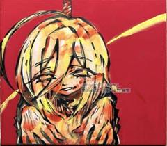 【364】 オリジナル 手描きイラスト 絵 小色紙 直筆原画 一点物 コラージュのサムネイル
