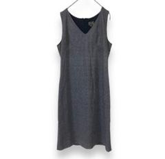 カルバンクライン　ノースリーブワンピース　Vネック　膝丈　M 軽量　上品