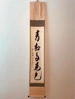 1161 宮前心山 「夢」 肉筆 紙本 書 掛軸 臨済宗 禅語 山田無文・太室』紙本肉筆【竹】字 書軸 共箱 臨済宗 妙