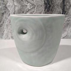 値下げしました。 青と灰色の釉薬の陶器花瓶 fit=scale-down,w=1200