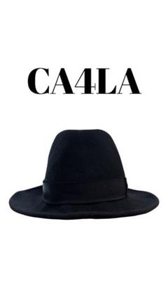 CA4LA カシラ　ブラック フェドーラハット 57cm 日本製　中折れハット