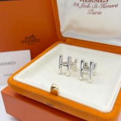 【超美品・希少】HERMÈS H2 カフリンクス シルバー925 メンズ カフス