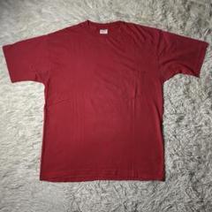 90s USA製 OLD GAP ポケットTシャツ ポケT 良フェード 赤