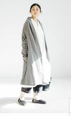 08Mab ダブルガーゼ ロングカーディガン