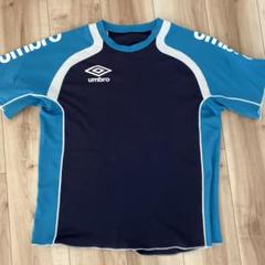 umbro サッカーシャツ 半袖 青/黒　プラシャツ