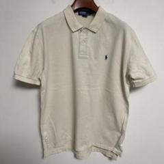 POLO RALPH LAUREN アイボリー ポロシャツ コットン L