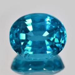 ソ付 アパタイト 4.525ct ルース オーバル ピーコックブルー