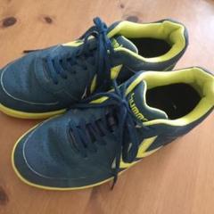 hummel 25.5cm 25cm ハンドボールシューズ 室内　ネイビー