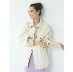 ungrid♡ビッグシルエットデニムジャケット　アイボリー ungrid ビッグシルエット デニムジャケット アイボリー - メルカリ