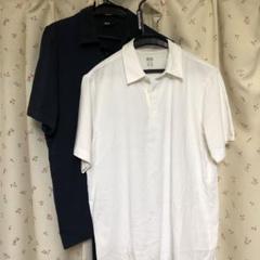 UNIQLO × Theory ポロシャツ　ホワイト ネイビー　L 2枚
