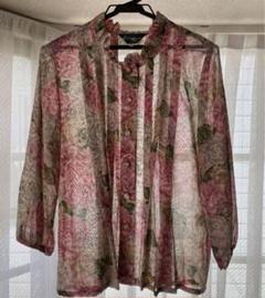 希少 美品　バラ色の暮し 薔薇柄ブラウス シルク　カシミヤ L ヴィンテージ 2025年最新】バラ色の暮し ブラウスの人気アイテム - メルカリ