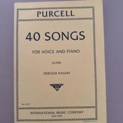 パーセル 歌曲集 低声 輸入楽譜 Purcell 40 songs