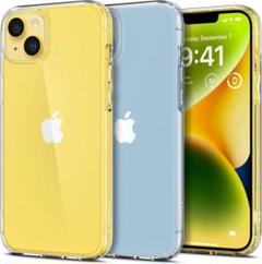 Spigen iPhone14Plus ケース 黄ばみ無し クリスタル・クリア