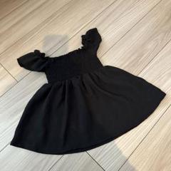 女の子　ベビー　ブラック　黒ワンピース　9-12ヶ月　24h以内発送