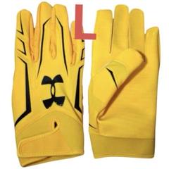 L】UA F4 GLOVE NFLモデル イエロー アメフト グローブ - メルカリ