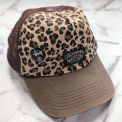90~00s STUSSY USA製 レオパード メッシュキャップ フリーサイズ 90~00s STUSSY USA製 レオパード メッシュキャップ フリーサイズ