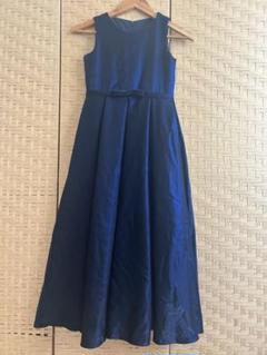 発表会　結婚式　子供用ドレス　ネイビー
