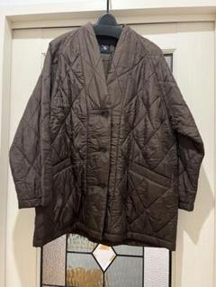 今期！メゾンドソイル　黒 キルティング　ノーカラーコート 今期！メゾンドソイル 黒 キルティング ノーカラーコート