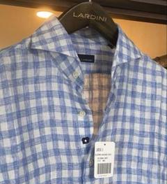 【新品未使用】LARDINI ラルディーニ リネン チェック　タリアトーレ