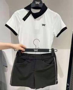 新品PXG ゴルフ ウェア レディースポロシャツ ショートパンツ 2点セット