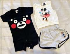 ★美品★くまもんロンパース☆ミニー上下set❤︎